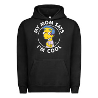 Pigment Black The Simpsons Milhouse My Mom Says I'm Cool V1 Urban Hoodie - tuanDangUi