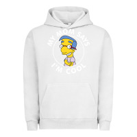 Pigment Lunar Rock The Simpsons Milhouse My Mom Says I'm Cool V1 Urban Hoodie - tuanDangUi