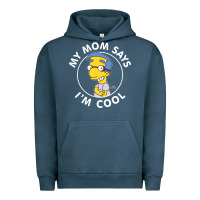 Pigment Midnight Navy The Simpsons Milhouse My Mom Says I'm Cool V1 Urban Hoodie - tuanDangUi