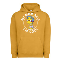 Pigment Peanut Butter The Simpsons Milhouse My Mom Says I'm Cool V1 Urban Hoodie - tuanDangUi