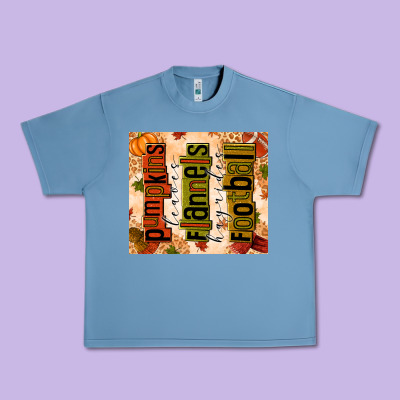 Pumpkins Leaves Flannels Hayrides Football Urban Heavy Tee Designed By Texasbilliewilder