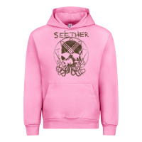 Fuchsia Pink Seether Octoskull Urban Hoodie - tuanDangUi