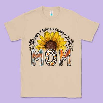 Mom Sunflower Classic Tee Designed By Racoondesign