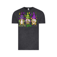 Vintage Black Mardi Gras crew with gnomes Vintage Tee - NancyCooperArtShop