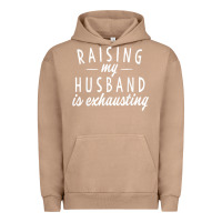 Pigment Burro raising my husband is exhausting wife gifts funny Urban Hoodie - tuanDangUi
