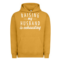 Pigment Peanut Butter raising my husband is exhausting wife gifts funny Urban Hoodie - tuanDangUi
