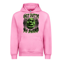 Fuchsia Pink Shrek Get Outta My Swamp Urban Hoodie - tuanDangUi