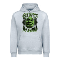 Heather Grey Shrek Get Outta My Swamp Urban Hoodie - tuanDangUi