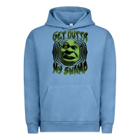 Pigment Pebble Blue Shrek Get Outta My Swamp Urban Hoodie - tuanDangUi