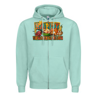 Seafoam happy thanksgiving Zipper Hoodie - FaDigitalArtStudio