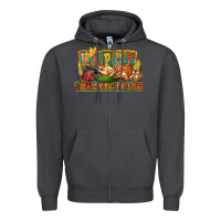 Smoke happy thanksgiving Zipper Hoodie - FaDigitalArtStudio
