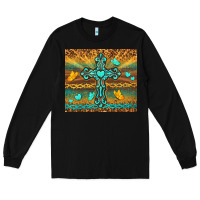 Black western cross Long Sleeve Tee - TumblerDesignByShophia