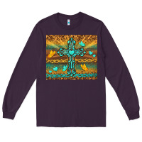 Plum western cross Long Sleeve Tee - TumblerDesignByShophia