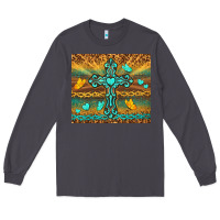 Smoke western cross Long Sleeve Tee - TumblerDesignByShophia