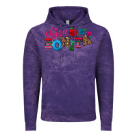 Cloud Purple Chica bonita Vintage Hoodie - NancyCooperArtShop