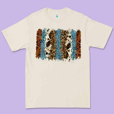 Tool Leather Leopard Cowhide Backround Premium Tee Designed By Ranaportraitstore