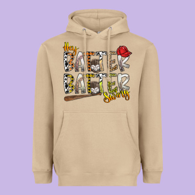 Hey Batter Batter Swing Heavyweight Hoodie Designed By Sublimationcraftshop