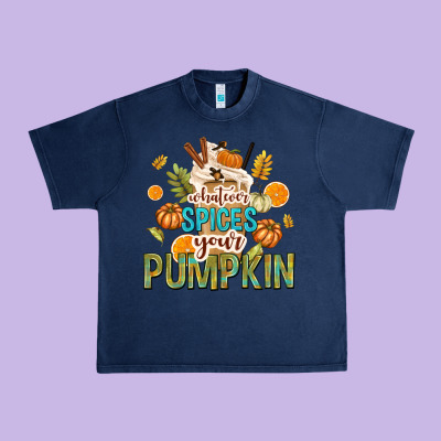 Whatever Spices Your Pumpkin Urban Heavy Tee Designed By Texasbilliewilder