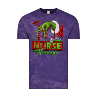 Cloud Purple grinch hand nurse manager Vintage Tee - NancyCooperArtShop