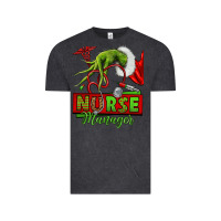 Vintage Black grinch hand nurse manager Vintage Tee - NancyCooperArtShop