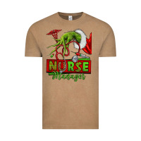 Vintage Coffee grinch hand nurse manager Vintage Tee - NancyCooperArtShop