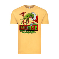 Vintage Mustard grinch hand nurse manager Vintage Tee - NancyCooperArtShop