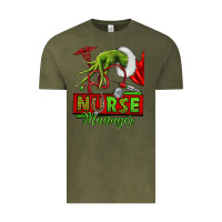 Grinch Hand Nurse Manager Vintage Tee | Teevron
