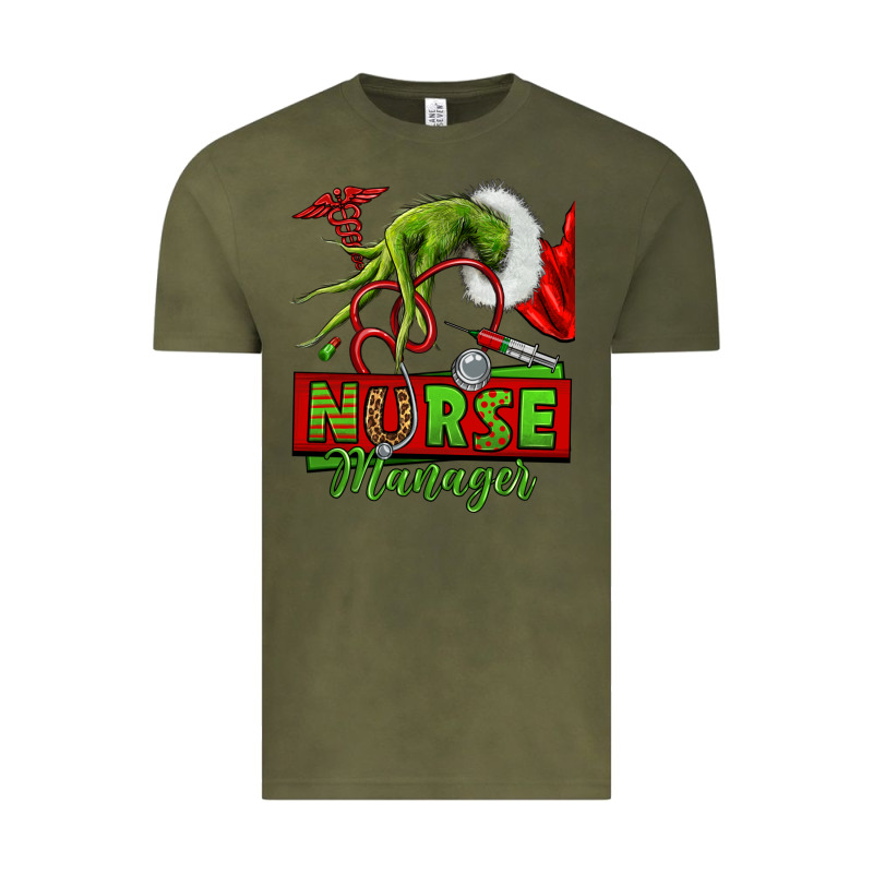Grinch Hand Nurse Manager Vintage Tee by NancyCooperArtShop | Teevron