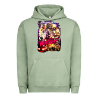 Pigment Oil Green wolfcop Urban Hoodie - tuanDangUi