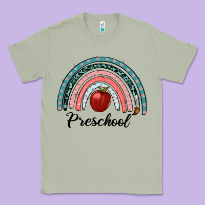 Preschool Rainbow Classic Tee Designed By Ranaportraitstore