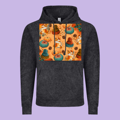 Fall Pumpkins Autumn Coffee Vintage Hoodie Designed By Texasbilliewilder