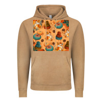 Vintage Camel Fall Pumpkins Autumn Coffee Vintage Hoodie - texasbilliewilder