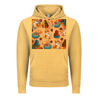 Vintage Mustard Fall Pumpkins Autumn Coffee Vintage Hoodie - texasbilliewilder