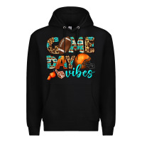 Black game day vibes Premium Hoodie - BundleAndBundleShop