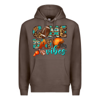 Coffee game day vibes Premium Hoodie - BundleAndBundleShop