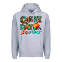 Heather Grey game day vibes Premium Hoodie - BundleAndBundleShop