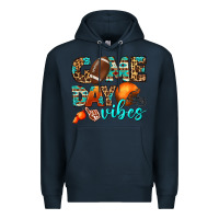 Navy game day vibes Premium Hoodie - BundleAndBundleShop