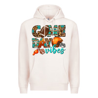 Pale Pink game day vibes Premium Hoodie - BundleAndBundleShop