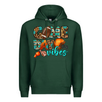 Sports Green game day vibes Premium Hoodie - BundleAndBundleShop