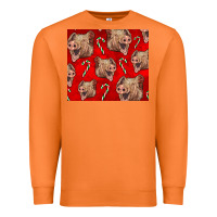 Carrot Yorkshire Pig And Candy Cane Premium Sweatshirt - LillyAllenDesigns