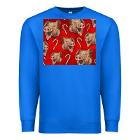 True Royal Yorkshire Pig And Candy Cane Premium Sweatshirt - LillyAllenDesigns