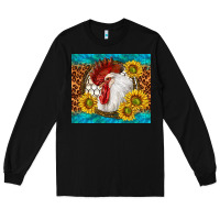 Black western rooster Long Sleeve Tee - TumblerDesignByShophia