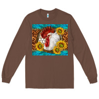 Chestnut western rooster Long Sleeve Tee - TumblerDesignByShophia