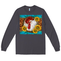 Smoke western rooster Long Sleeve Tee - TumblerDesignByShophia