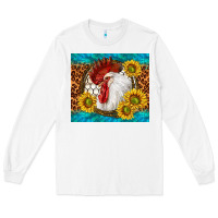 White western rooster Long Sleeve Tee - TumblerDesignByShophia