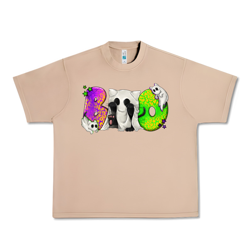 Boo Ghost Cat Urban Heavy Tee by texasbilliewilder | Teevron