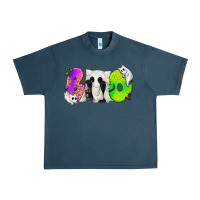 Midnight Navy Boo Ghost Cat Urban Heavy Tee - texasbilliewilder