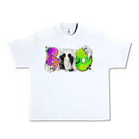 White Boo Ghost Cat Urban Heavy Tee - texasbilliewilder