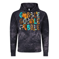 Cloud Black Gobble Gobble Gobble with Turkey Vintage Hoodie - texasbilliewilder