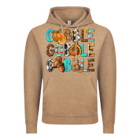 Vintage Coffee Gobble Gobble Gobble with Turkey Vintage Hoodie - texasbilliewilder